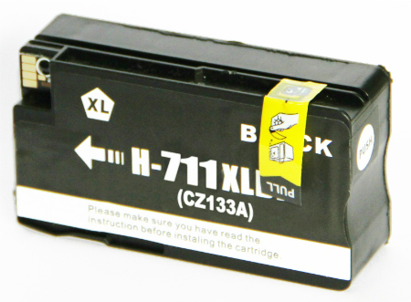 HP č.711 XL (CZ133A) černá kompatibilní náplň / 75 ml