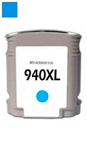 HP č.940XL (C4907AE) azurová kompatibilní náplň / 1.400 stran