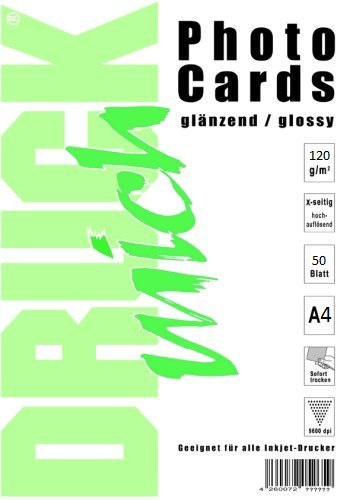 Lesklý fotopapír A4 120g / 50 listů