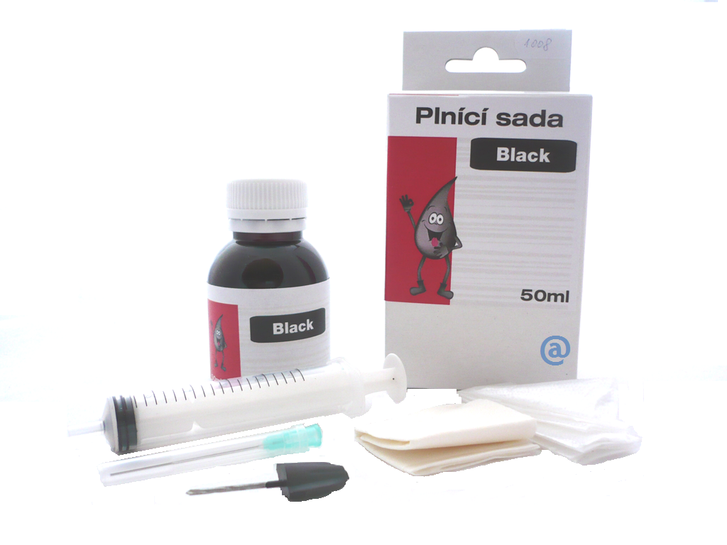 Universální plnící sada pro náplně HP Black / 50ml
