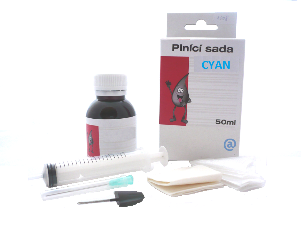 Universální plnící sada pro náplně HP Cyan / 50ml